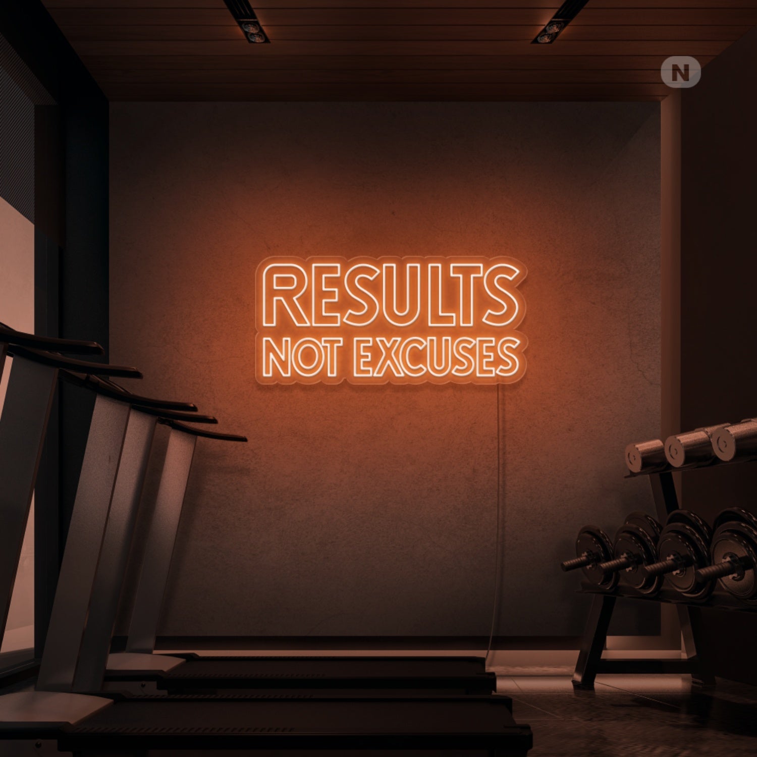 Results No Excuses Led Neon Sign - Shineneon