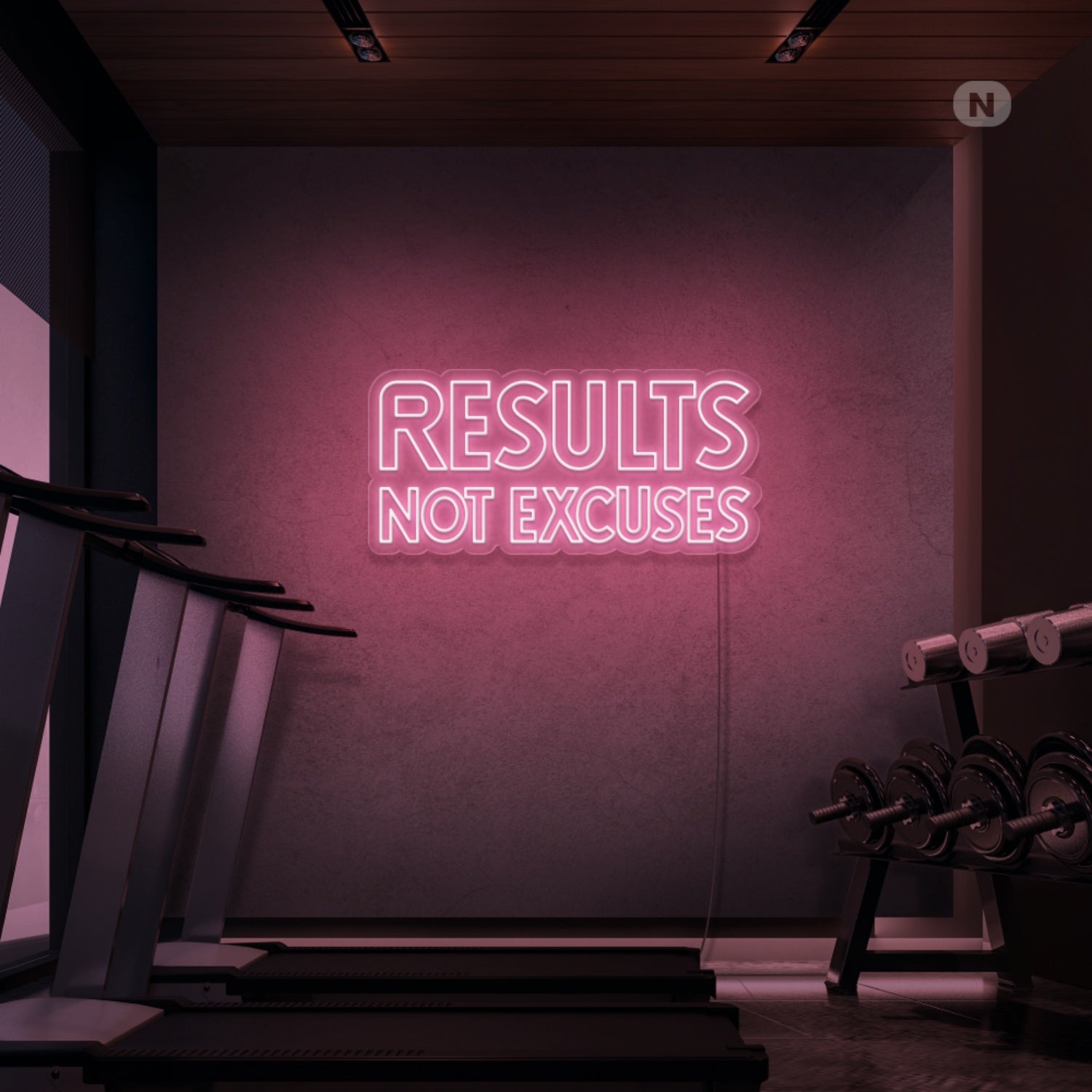 Results No Excuses Led Neon Sign - Shineneon