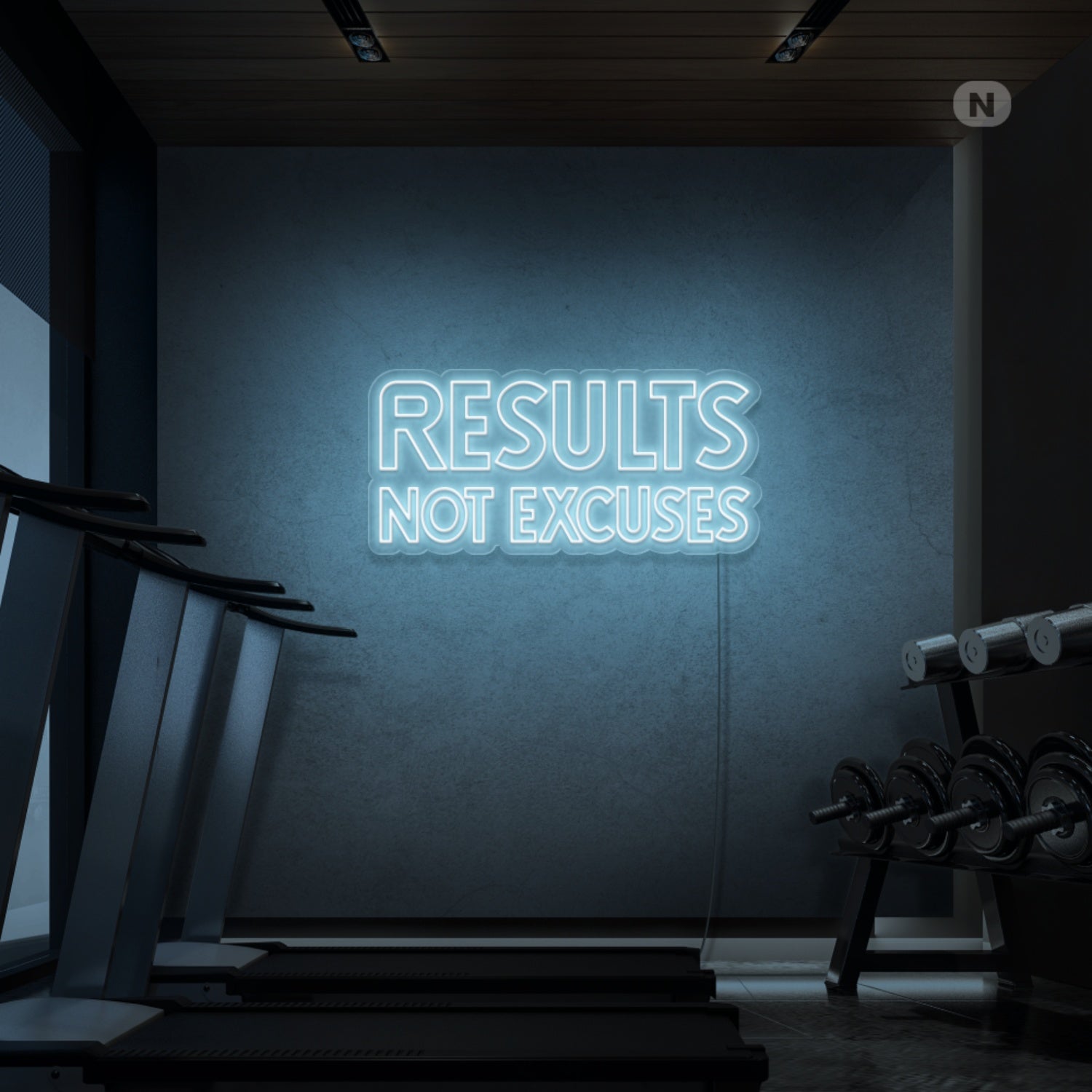 Results No Excuses Led Neon Sign - Shineneon