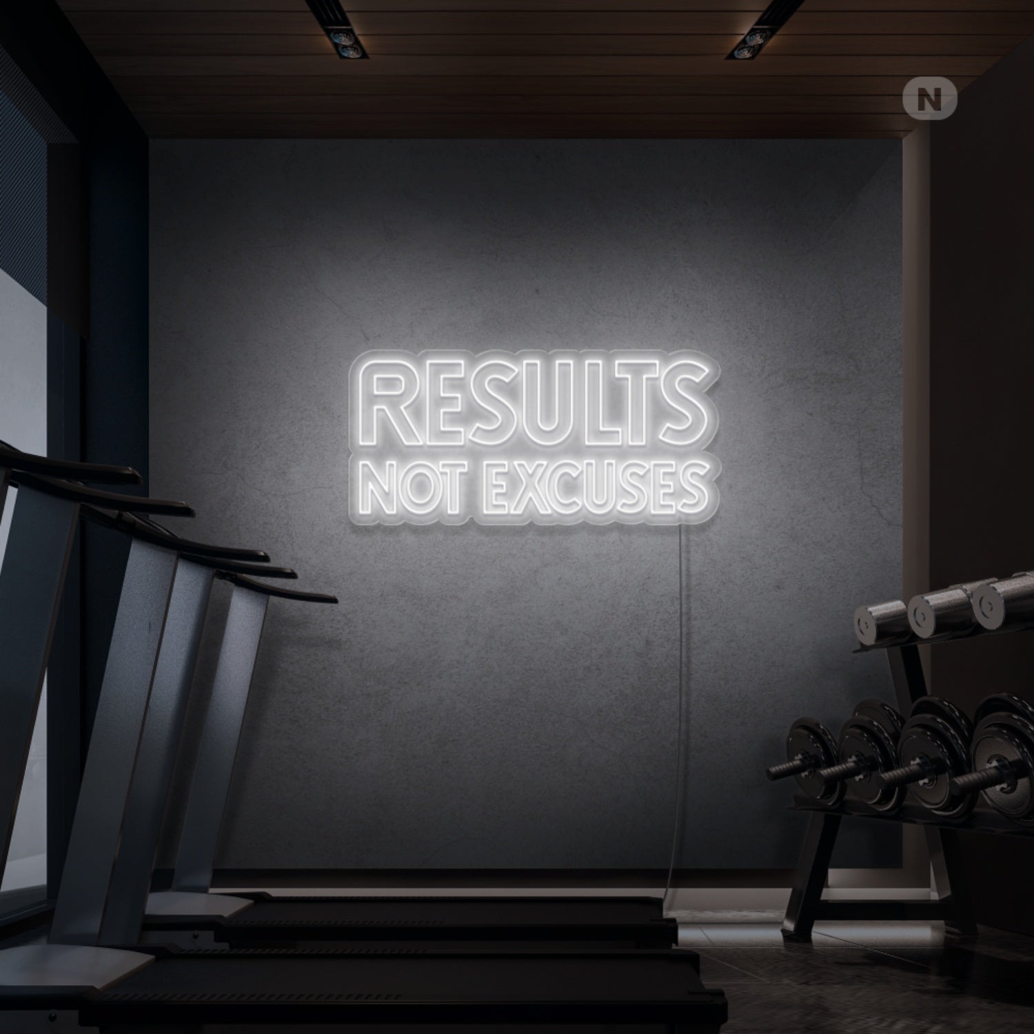 Results No Excuses Led Neon Sign - Shineneon