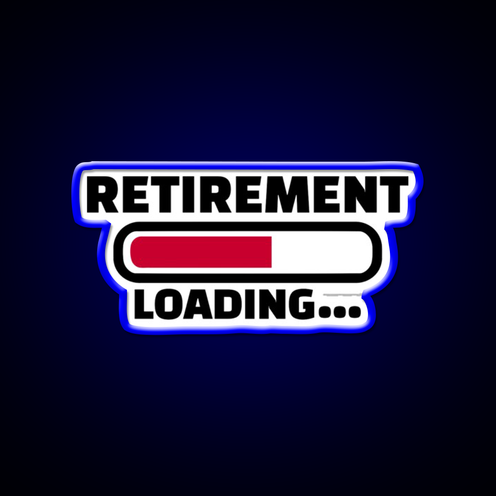 Retirement Loading Man Cave Bar Led Neon Sign Rgb Color