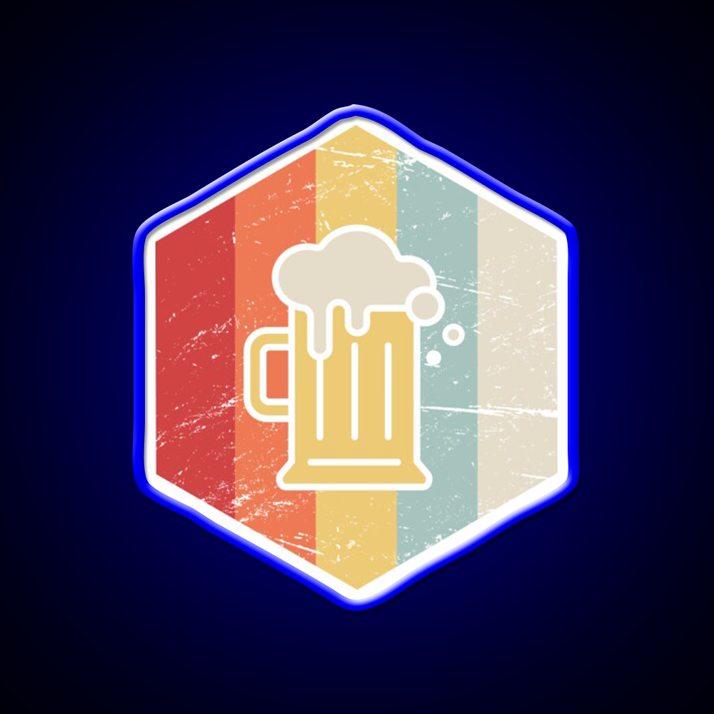 Retro 70S Homebrew Craft Beer Icon Beer Bar Decor Led Neon Sign Rgb Color - LED neon sign view 5