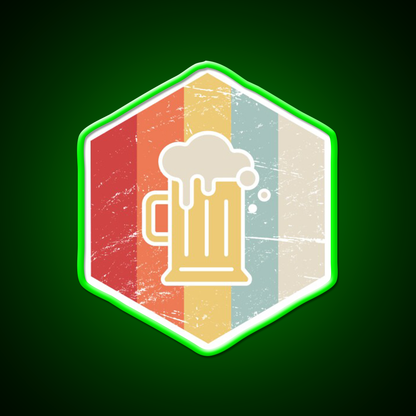 Retro 70S Homebrew Craft Beer Icon Beer Bar Decor Led Neon Sign Rgb Color - LED neon sign view 8