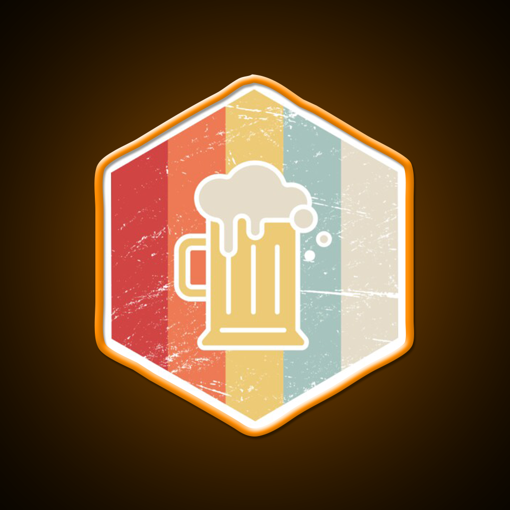 Retro 70S Homebrew Craft Beer Icon Beer Bar Decor Led Neon Sign Rgb Color - LED neon sign view 6
