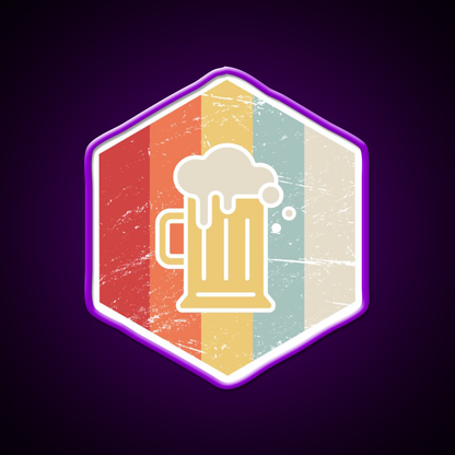 Retro 70S Homebrew Craft Beer Icon Beer Bar Decor Led Neon Sign Rgb Color - LED neon sign view 9