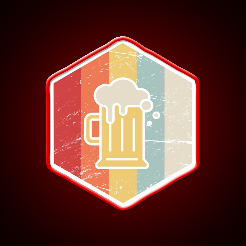 Retro 70S Homebrew Craft Beer Icon Beer Bar Decor Led Neon Sign Rgb Color - LED neon sign view 10