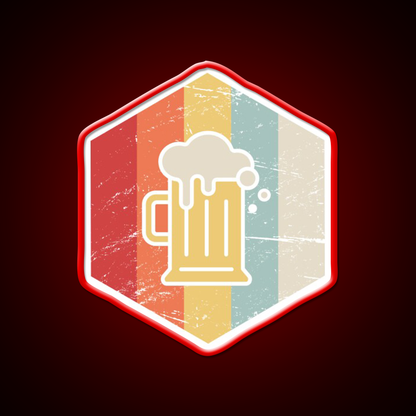 Retro 70S Homebrew Craft Beer Icon Beer Bar Decor Led Neon Sign Rgb Color - LED neon sign view 10