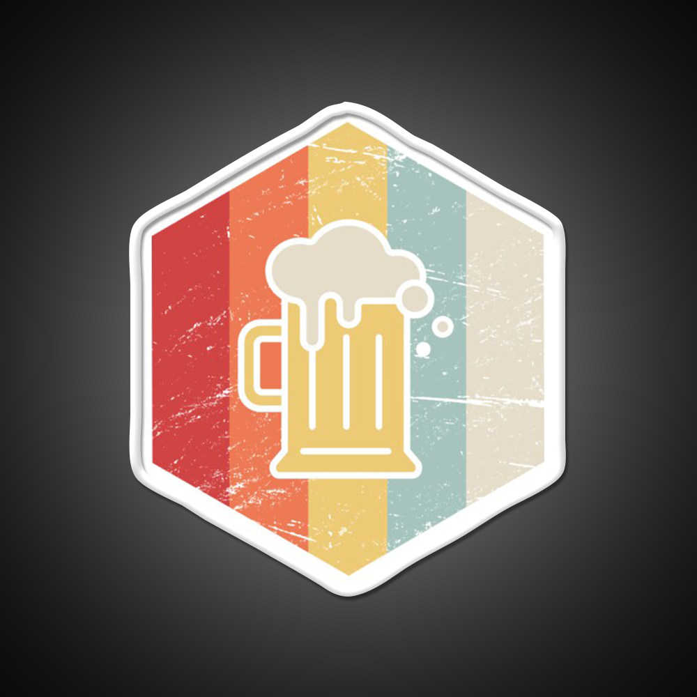 Retro 70S Homebrew Craft Beer Icon Beer Bar Decor Led Neon Sign Rgb Color - LED neon sign view 11
