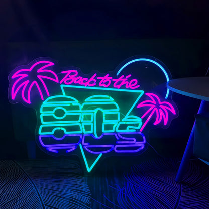 Retro Back To The 80s Neon Sign | Shineneon