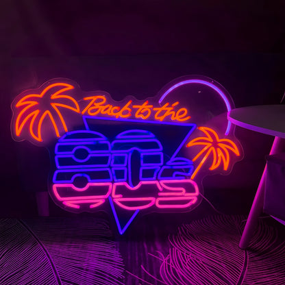 Retro Back To The 80s Neon Sign | Shineneon