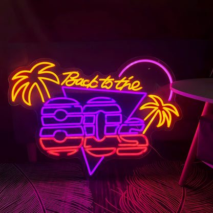 Retro Back To The 80s Neon Sign | Shineneon