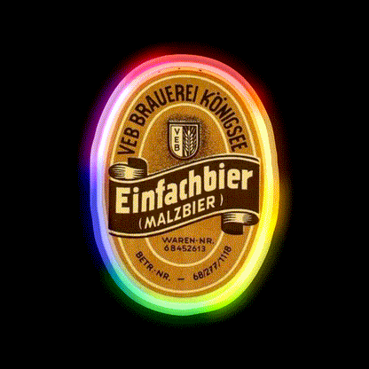 Retro Beer Logo Party Drink Tequila Led Neon Sign Rgb Color - LED neon sign close-up detail