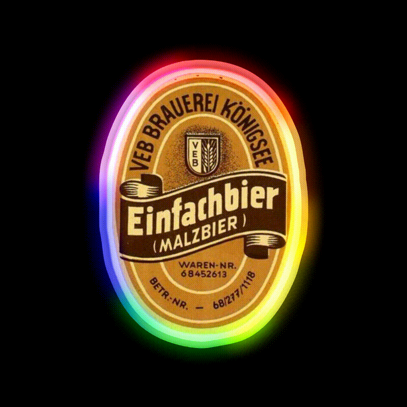 Retro Beer Logo Party Drink Tequila Led Neon Sign Rgb Color - LED neon sign close-up detail