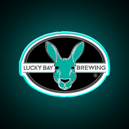 Retro Bunny Lucky Bay Beer Bar Decor Led Neon Sign Rgb Color - Size and dimension reference