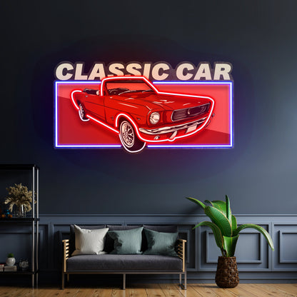 Retro Car Led Neon Sign Light Custom Led Signs