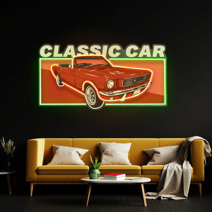 Retro Car Led Neon Sign Light Custom Led Signs