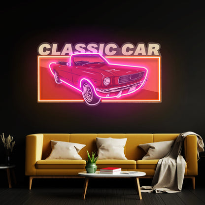 Retro Car Led Neon Sign Light Custom Led Signs