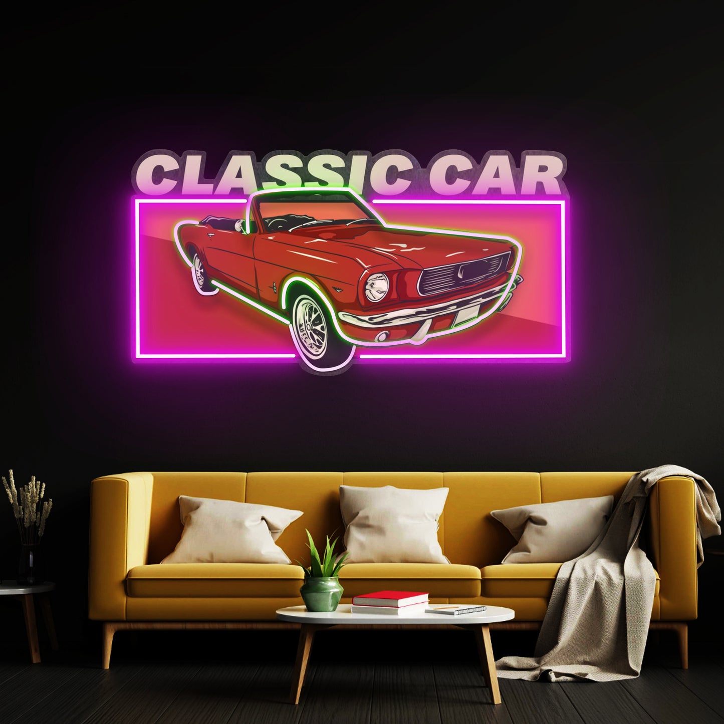 Retro Car Led Neon Sign Light Custom Led Signs