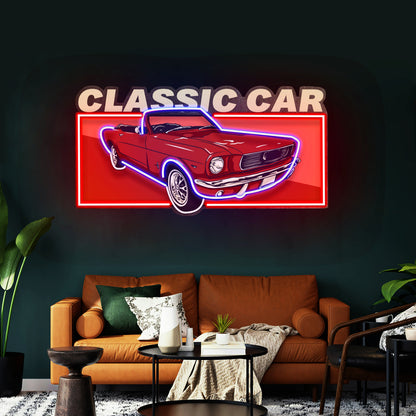 Retro Car Led Neon Sign Light Custom Led Signs