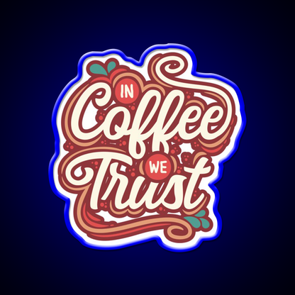 Retro Coffee Vibes Cafe Led Neon Sign Espresso Bar Art For Coffee Shop Rgb Color