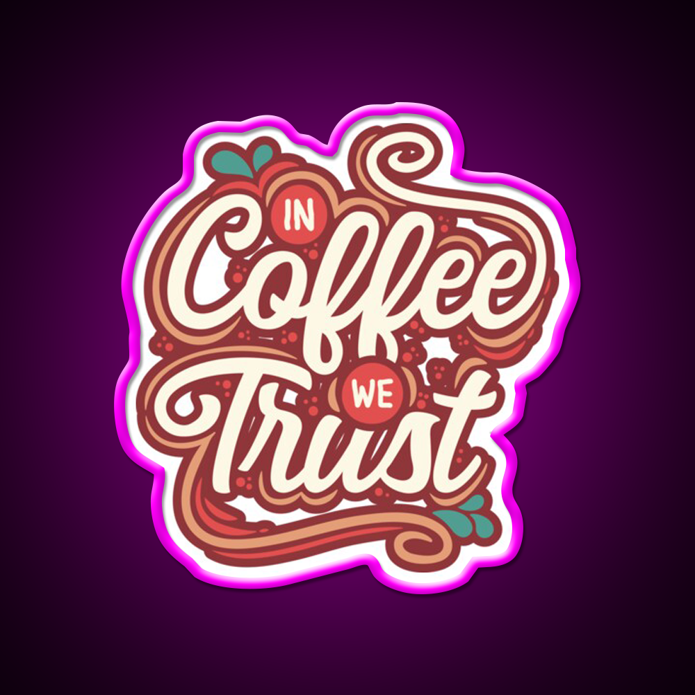 Retro Coffee Vibes Cafe Led Neon Sign Espresso Bar Art For Coffee Shop Rgb Color