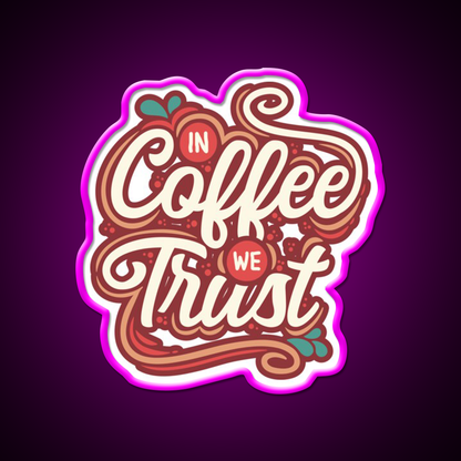 Retro Coffee Vibes Cafe Led Neon Sign Espresso Bar Art For Coffee Shop Rgb Color