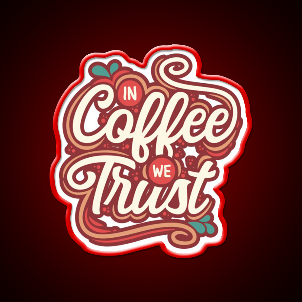 Retro Coffee Vibes Cafe Led Neon Sign Espresso Bar Art For Coffee Shop Rgb Color