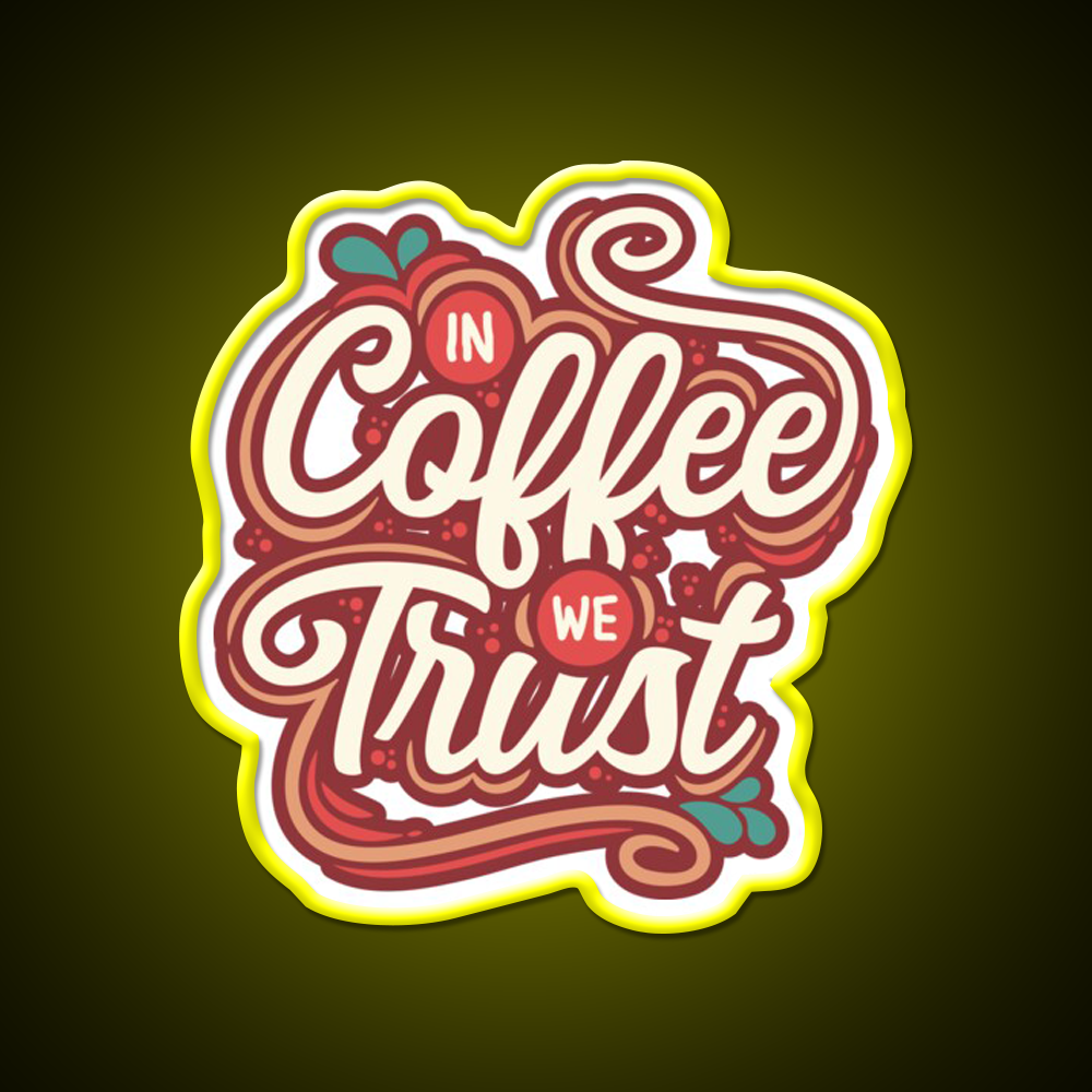 Retro Coffee Vibes Cafe Led Neon Sign Espresso Bar Art For Coffee Shop Rgb Color