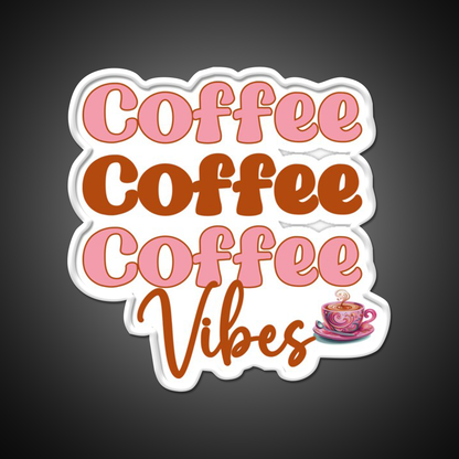 Retro Coffee Vibes Cafe Led Neon Sign Espresso Bar Art Rgb Color