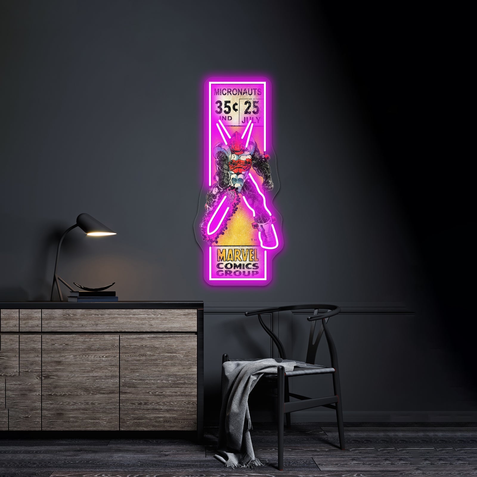 Retro Corner Box Acroyear Artwork Led Neon Signs | Shineneon