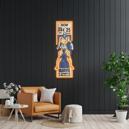 Retro Corner Box Rom Artwork Led Neon Signs