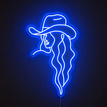Retro Cowgirl Neon Sign LED Neon Sign main product image