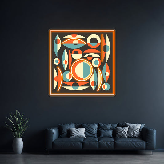 Retro Eames Era Pisces Wall Artwork Neon Signs