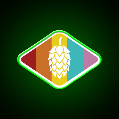 Retro Hops Beer Bar Decor Led Neon Sign Rgb Color - LED neon sign view 8