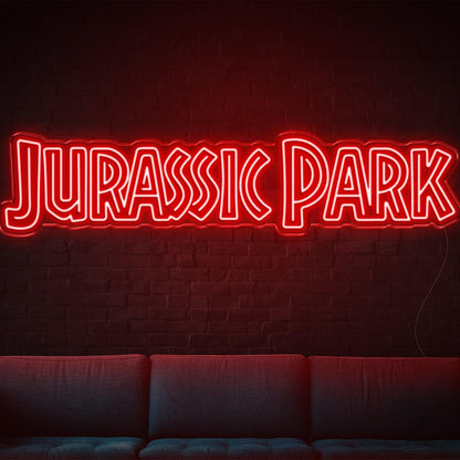 Retro Pink Jurassic Park Led Neon Sign For Movie-Themed Room Decor | Shineneon