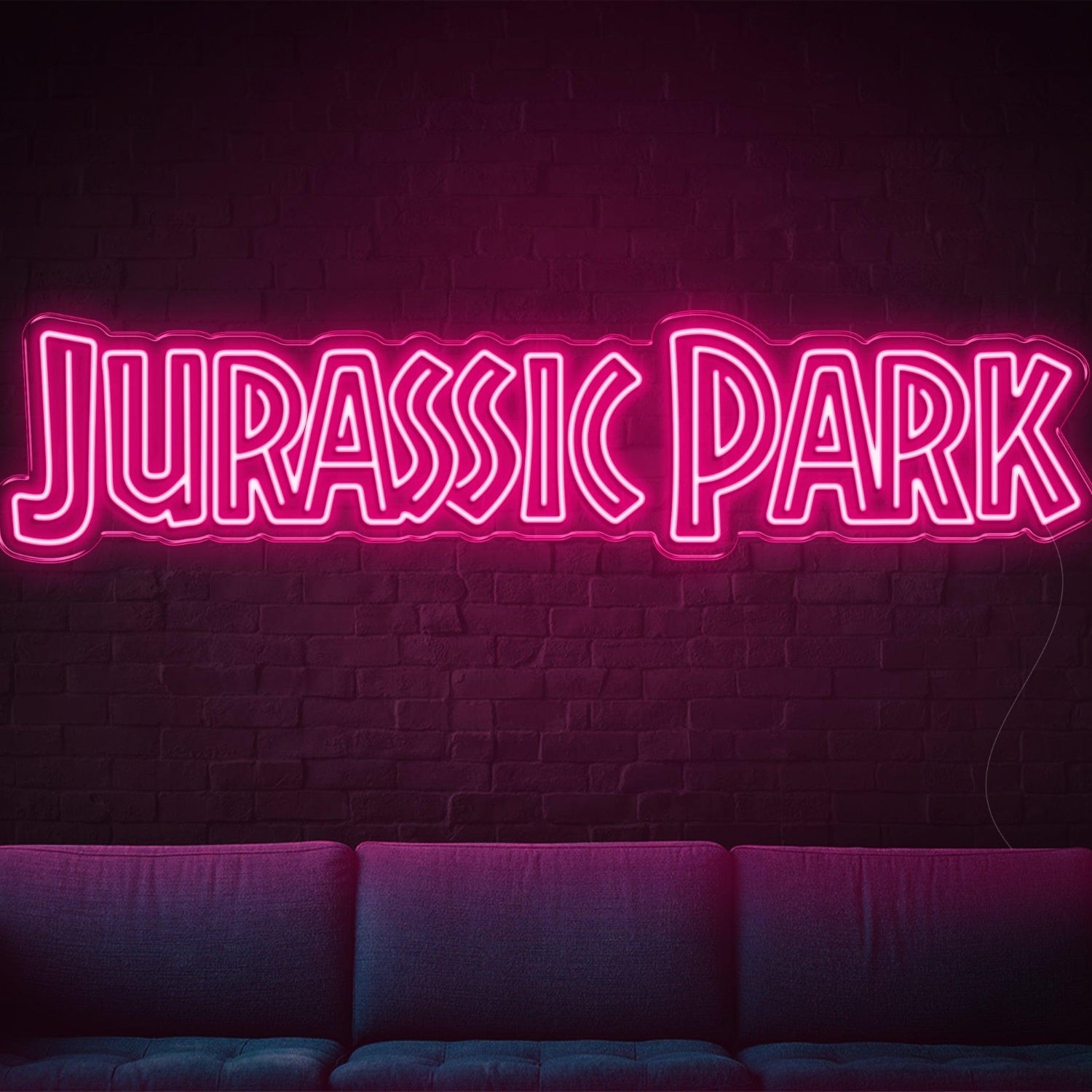 Retro Pink Jurassic Park Led Neon Sign For Movie-Themed Room Decor | Shineneon