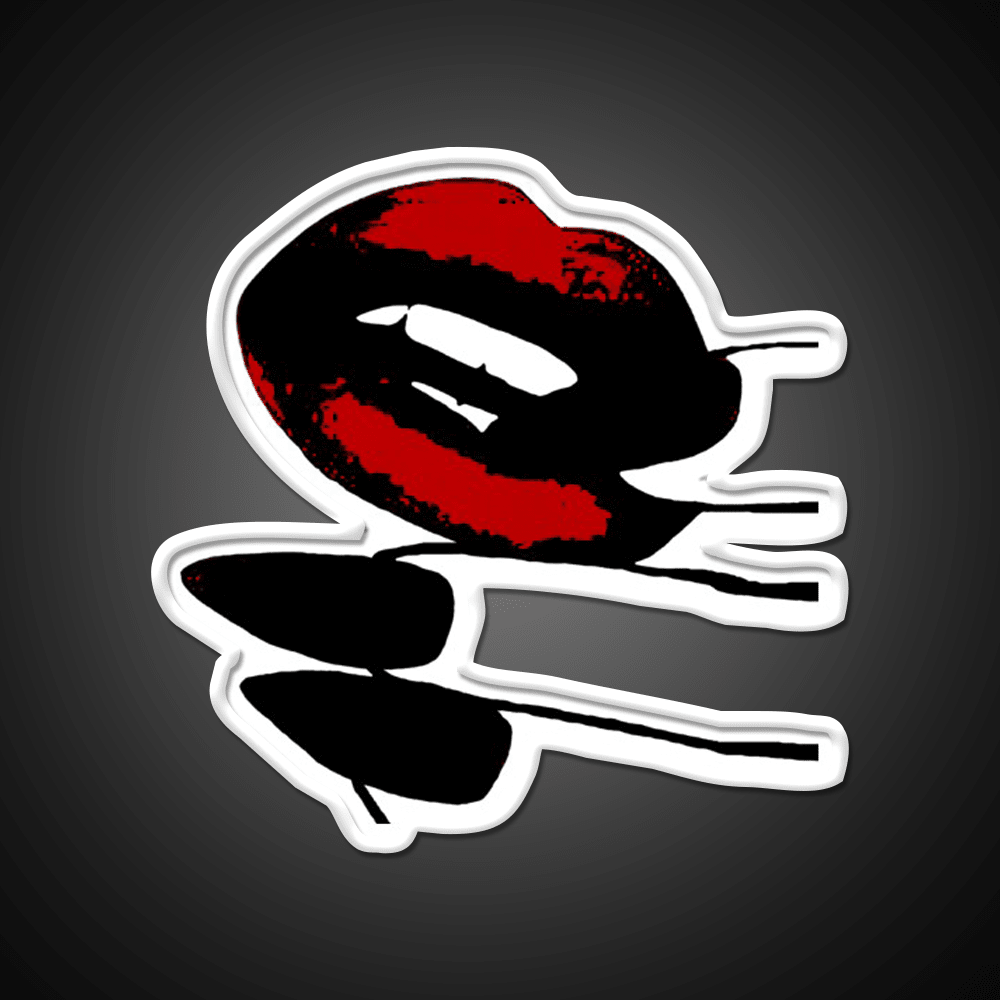 Retro Red Lips Nail Salon Led Neon Sign Rgb Color - Shineneon