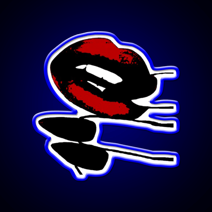 Retro Red Lips Nail Salon Led Neon Sign Rgb Color - Shineneon