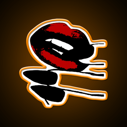 Retro Red Lips Nail Salon Led Neon Sign Rgb Color - Shineneon