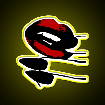 Retro Red Lips Nail Salon Led Neon Sign Rgb Color - Shineneon