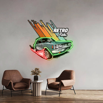 Retro Ride Led Neon Sign Light Custom Led Signs - Shineneon