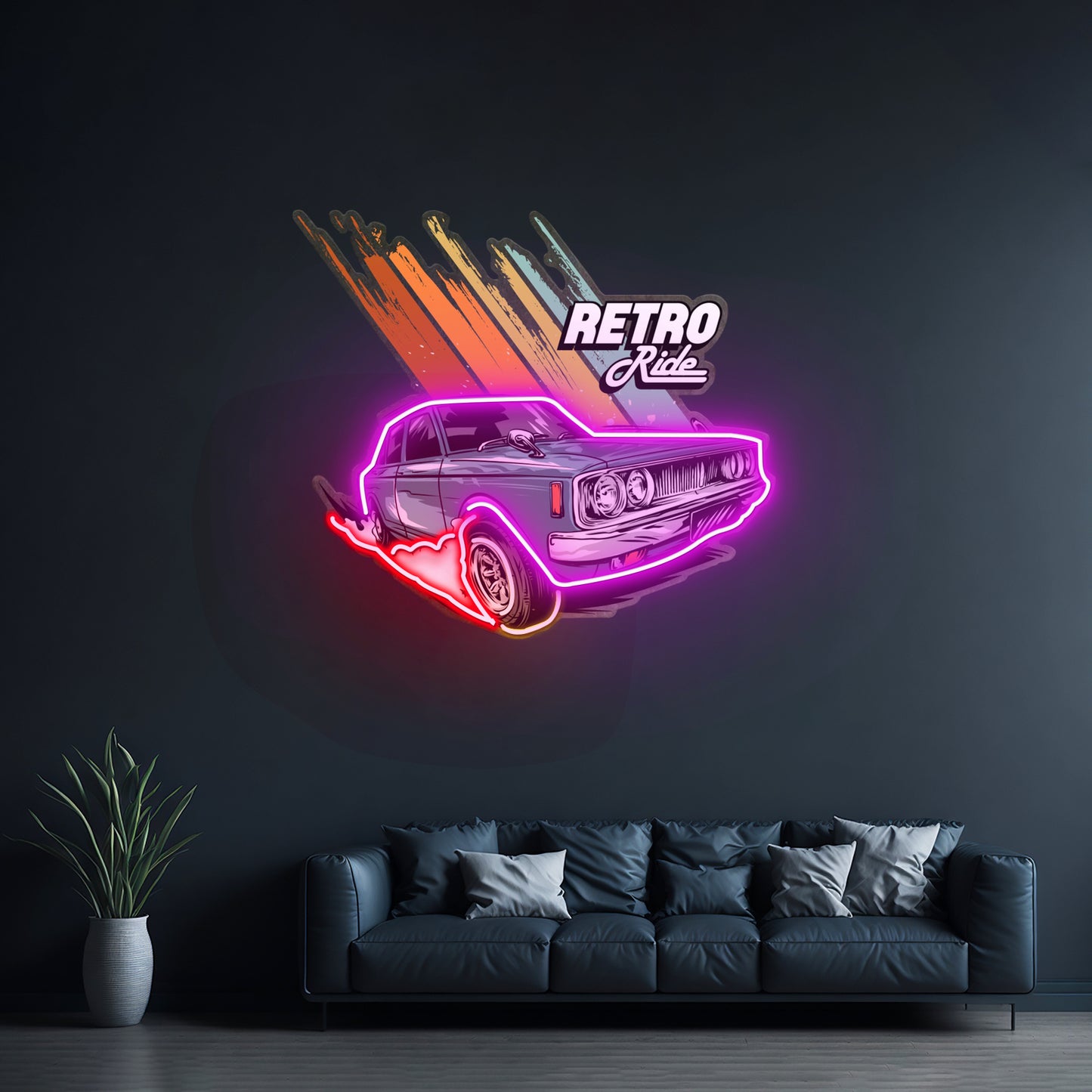 Retro Ride Led Neon Sign Light Custom Led Signs