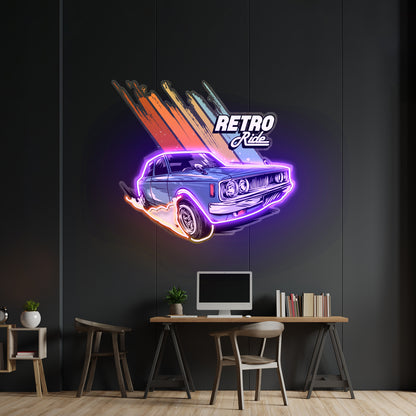 Retro Ride Led Neon Sign Light Custom Led Signs