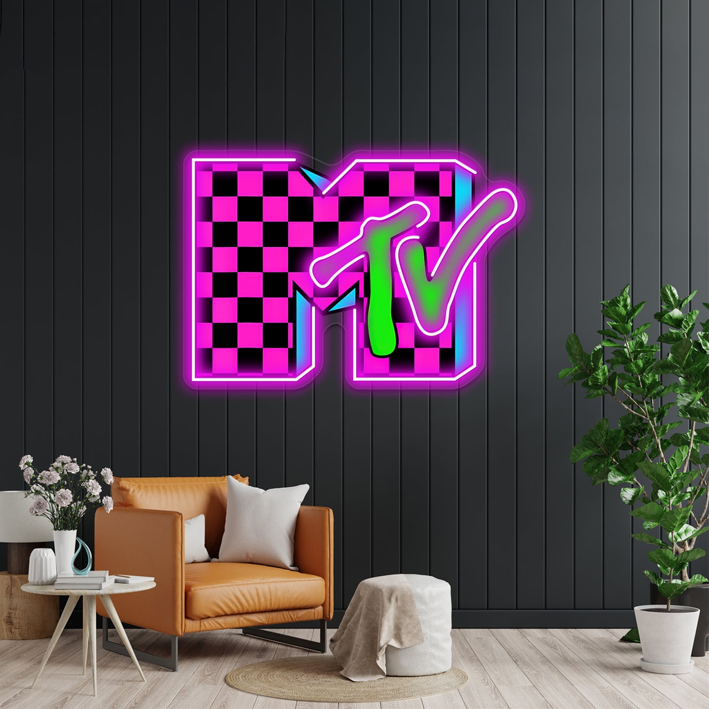 Retro Shape Design Logo Graphic Essential Wall Artwork Neon Signs