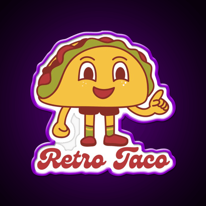 Retro Taco Led Neon Sign Mexican Food Sign Rgb Color - Shineneon