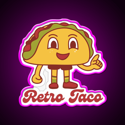 Retro Taco Led Neon Sign Mexican Food Sign Rgb Color - Shineneon