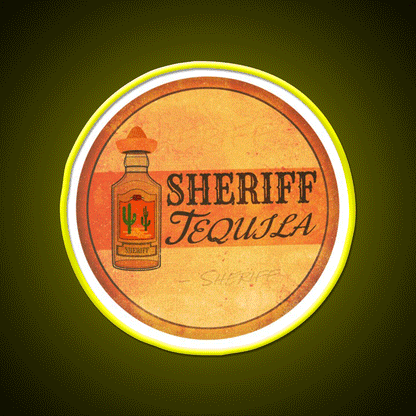 Retro Tequila Party Drink Tequila Led Neon Sign Rgb Color - Custom LED neon sign front view