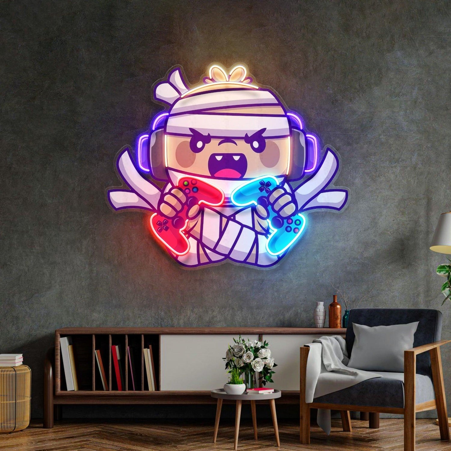 Retro Truck Blue Red White Uv Printed Led Neon Sign Home Cafe Wall Art | Shineneon