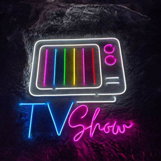 Retro Tv Show Neon Sign