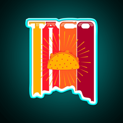 Retro Vintage 70S 80S Taco Led Neon Sign Mexican Food Sign Rgb Color - Shineneon